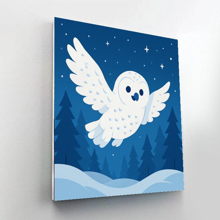 Adventures Of A Snowy Owl Painting By Numbers Kit