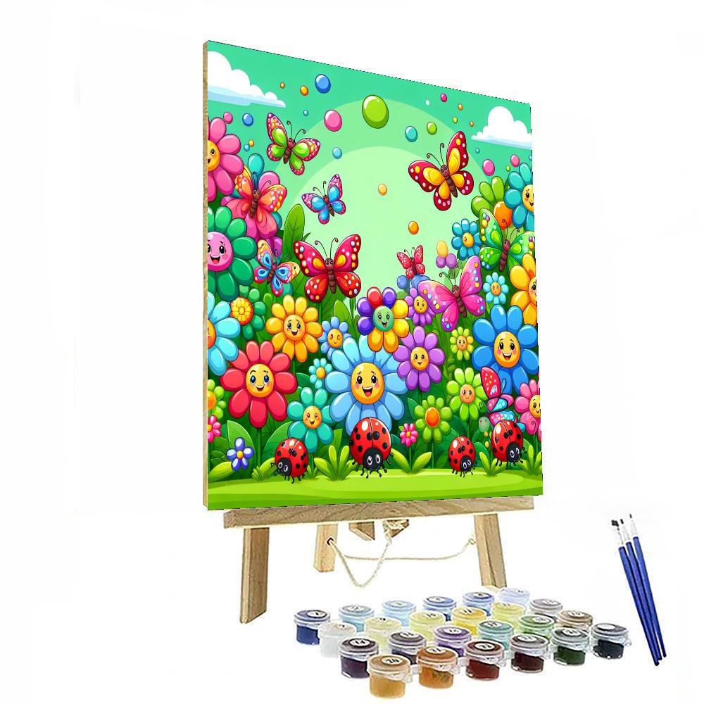 Playful Garden DIY Paint By Numbers