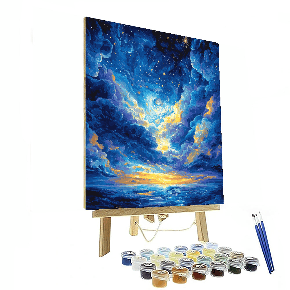 Vincent Van Gogh Inspired Celestial Nightfall  Paint By Numbers
