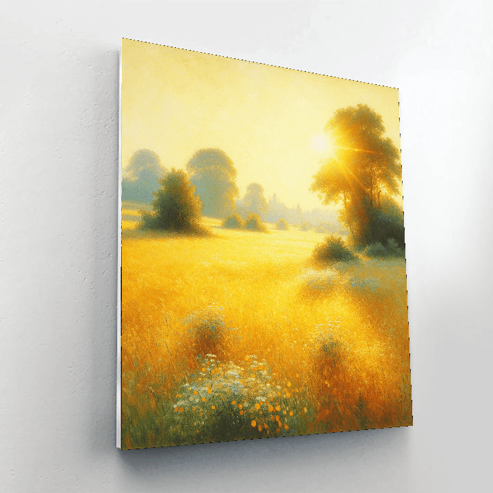 Sunlit Field Of Dreams Painting By Numbers Kit