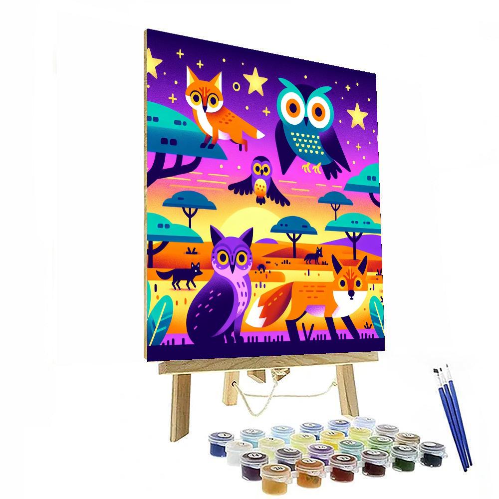 Safari Night Expedition Paint By Numbers