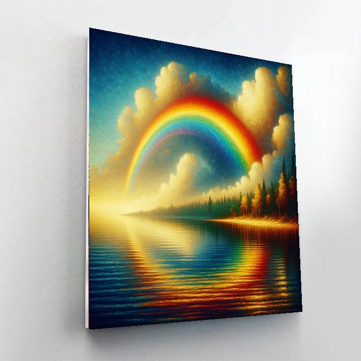Rainbow Skies Voyage Paint By Numbers Art