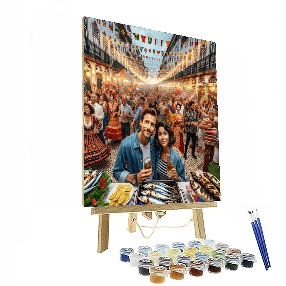 Alfama Festival - Lisbon Paint By Numbers Art