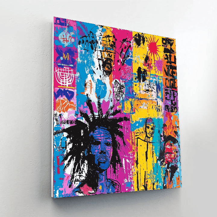 Jean-Michel Basquiat Inspired Cultural Fusion  Paint By Numbers Kits
