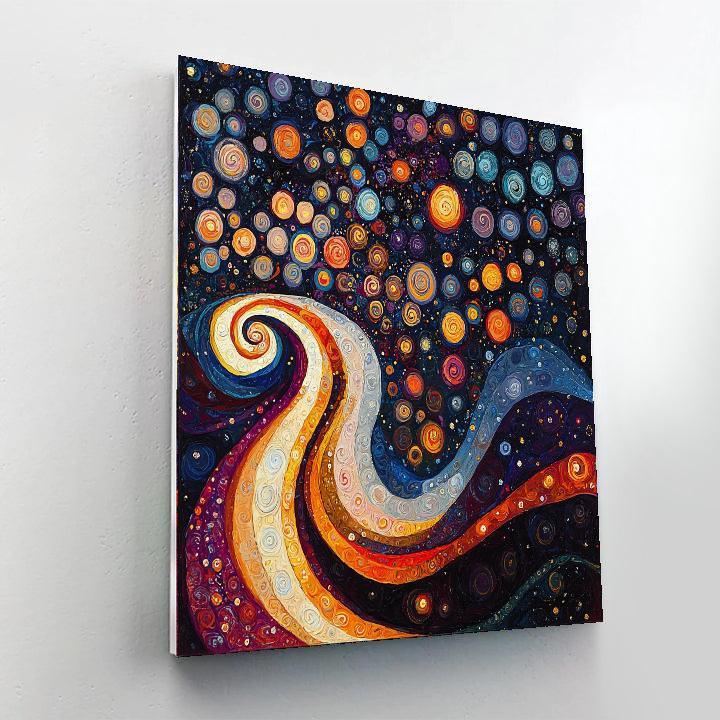 Gustav Klimt Inspired Emotional Whirlwind  Paint By Numbers Art