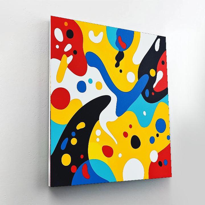 Joan Miró Inspired Organic Whimsy  Paint By Numbers Art