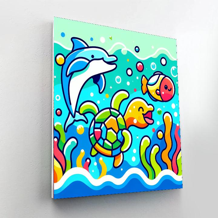 Gentle Ocean Friends Paint By Number