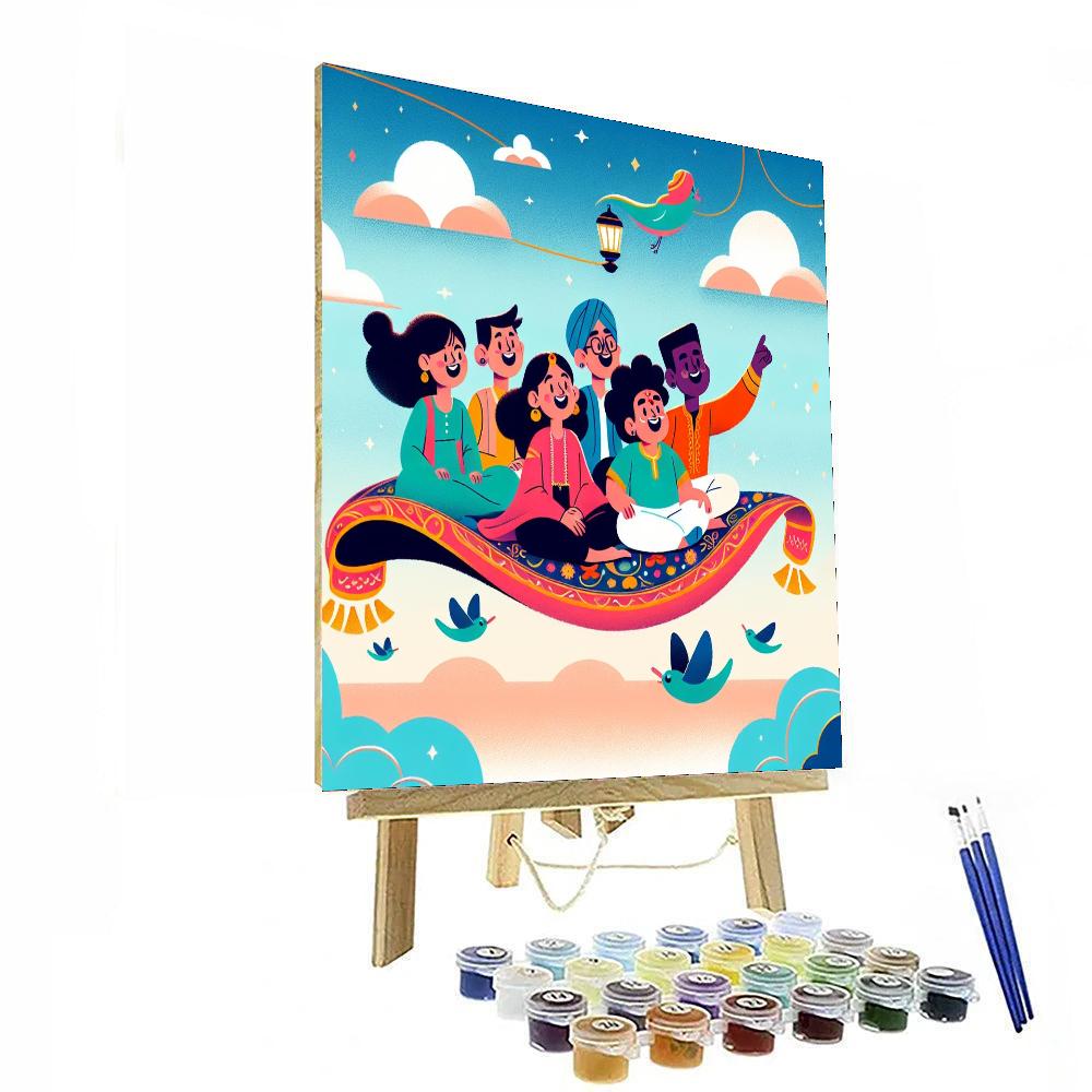 Magic Carpet Sky Ride DIY Paint By Numbers