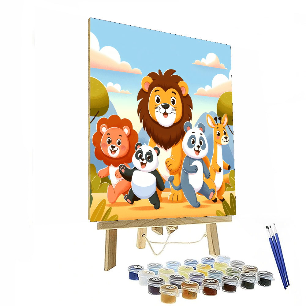 Amazing Animal Adventures Painting Number Kit