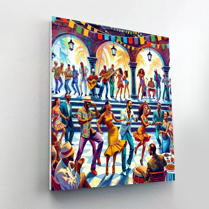Festival Internacional De Salsa - Cuba Paint By Numbers Art