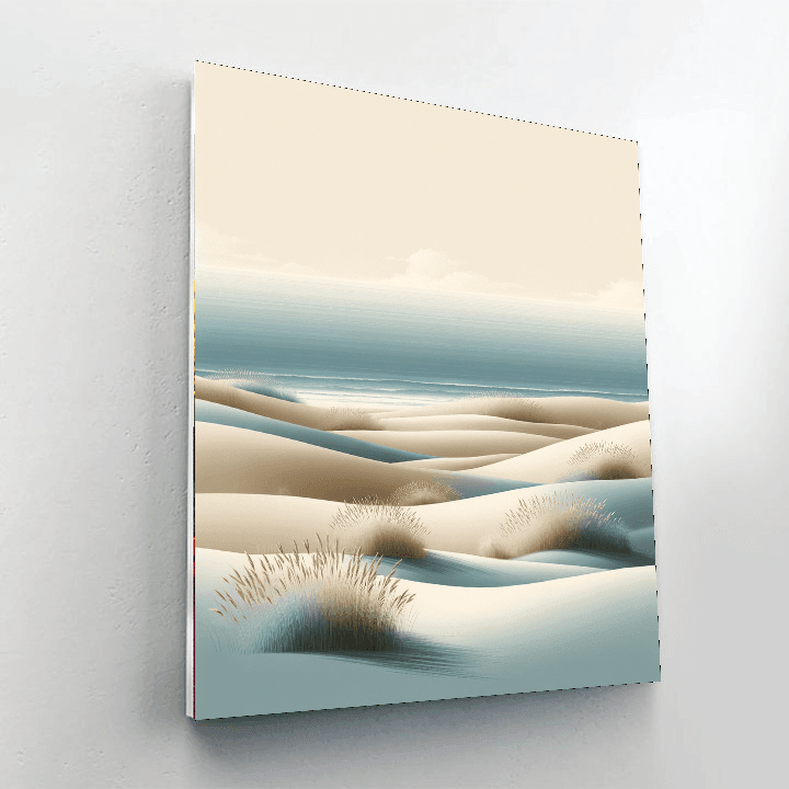 Peaceful Coastal Dunes Paint By Number