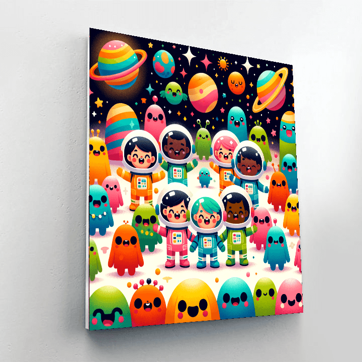 Space Exploration Team Paint By Numbers Kits