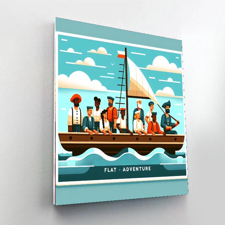 Seafaring Sailor Adventures Paint By Numbers Art