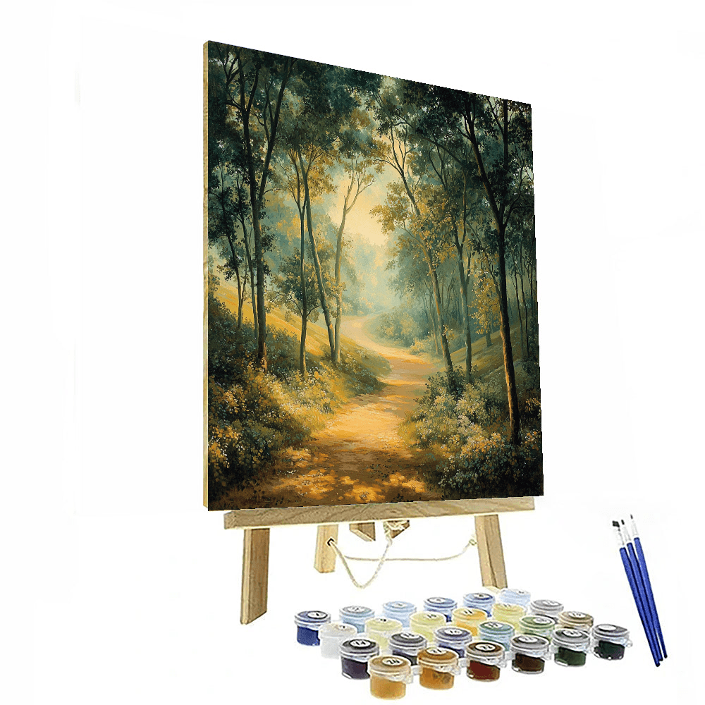 Thomas Gainsborough Inspired Forest Pathway  Paint By Numbers Art