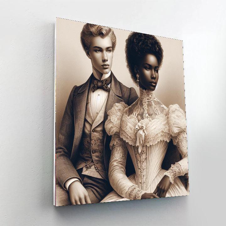 Victorian Elegance Portrait DIY Paint By Numbers