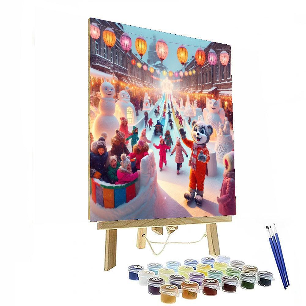 Winter Carnival - Quebec, Canada Numbered Painting Kits