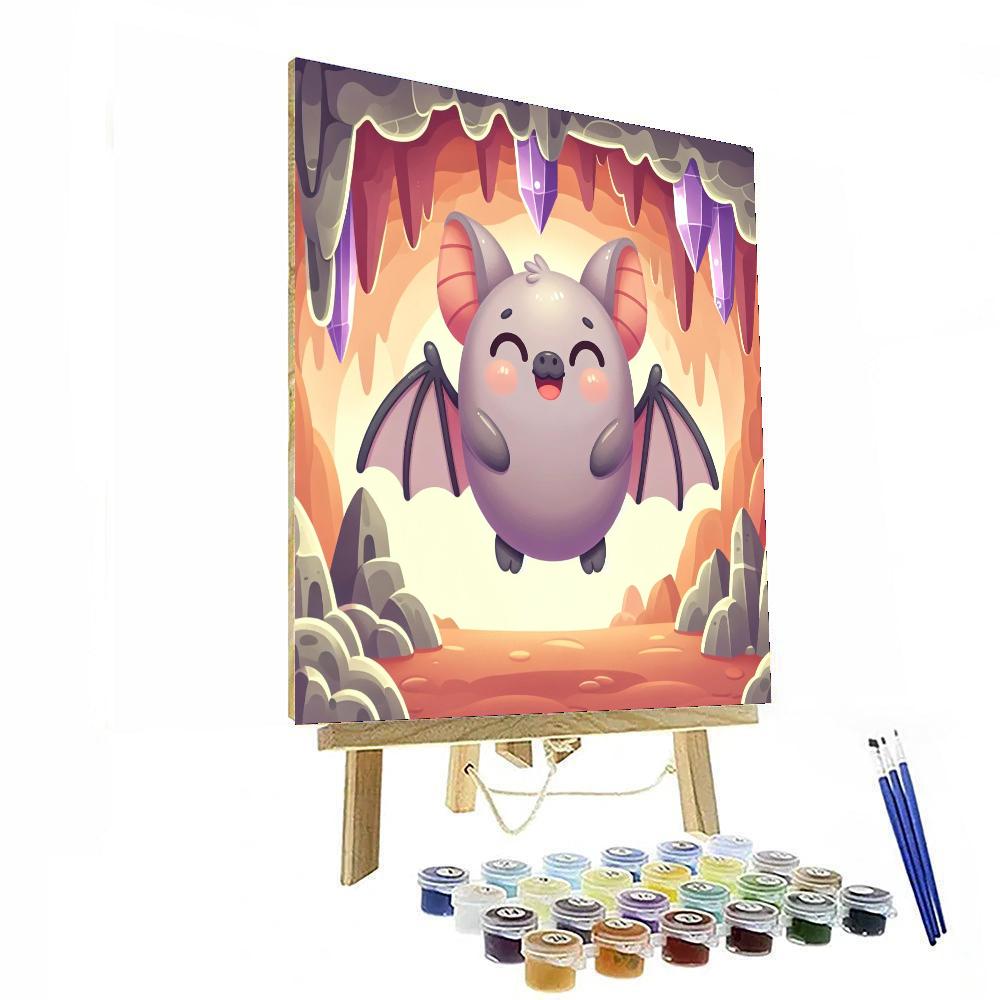 Bright Bat DIY Paint By Numbers