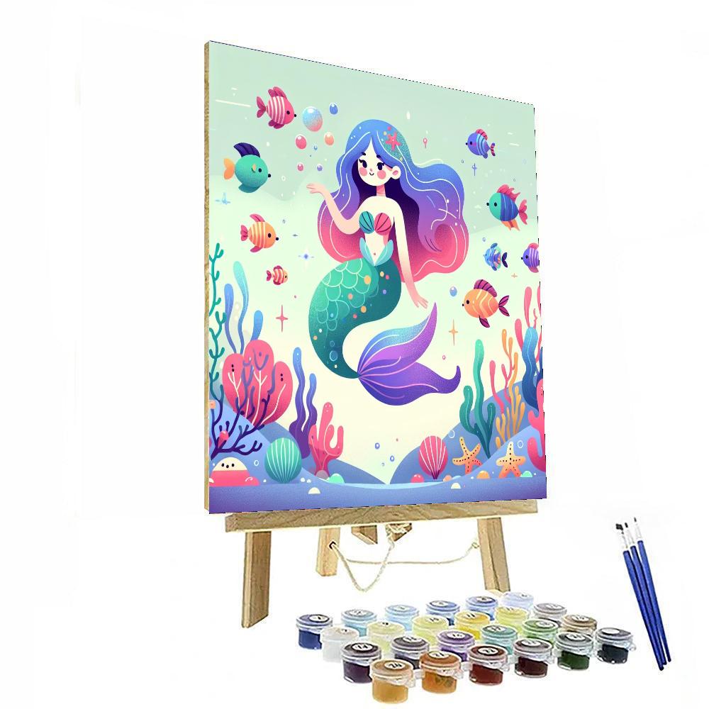 Mystical Mermaid Magic Paint By Color