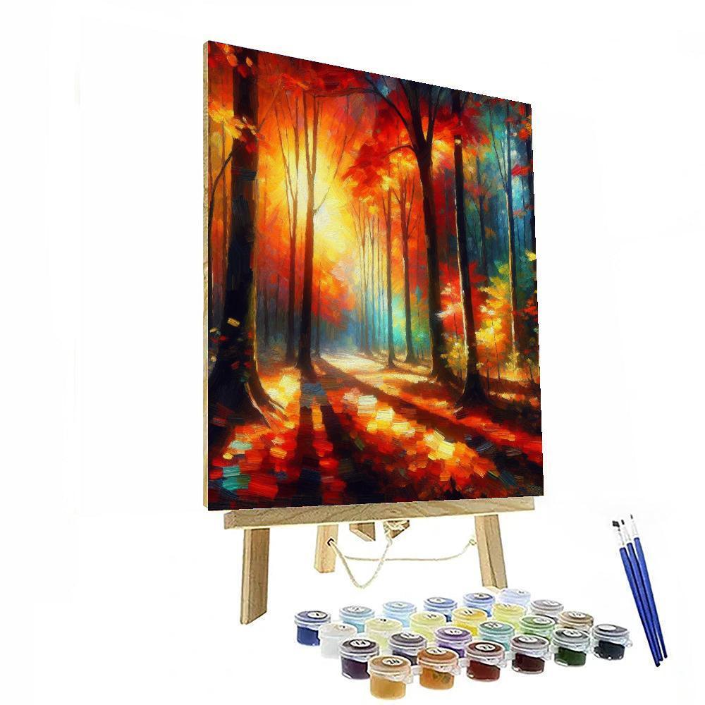 Radiant Autumn Foliage DIY Paint By Numbers