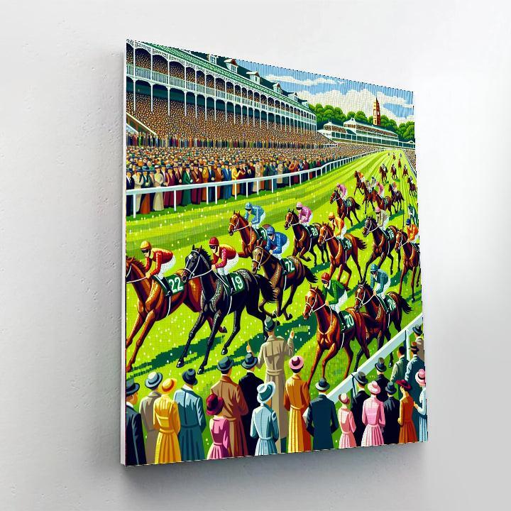 Melbourne Cup Carnival - Melbourne Paint By Numbers Art