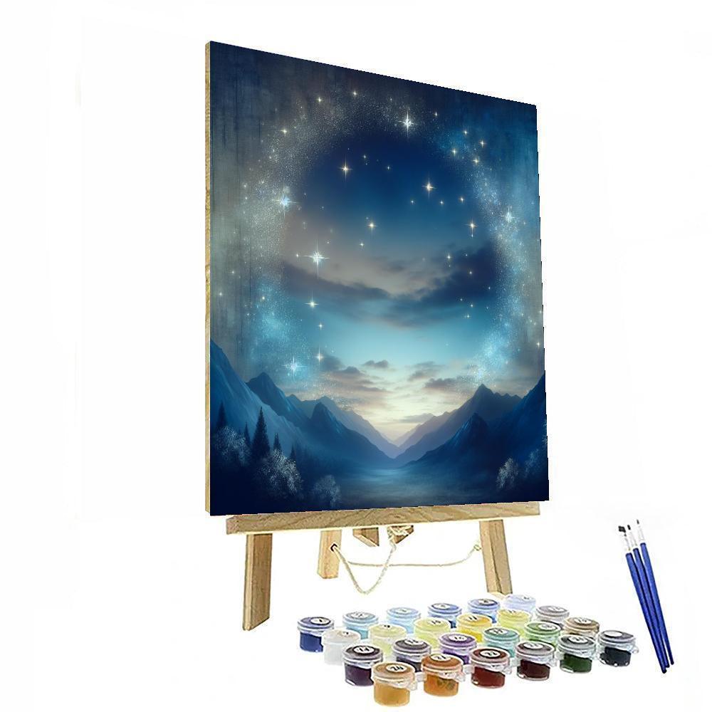 Celestial Evening Glow Number Painting