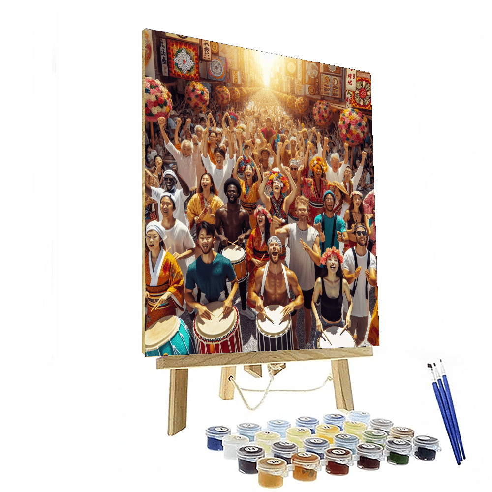 Okinawa Eisa Festival - Japan Paint By Numbers Kits