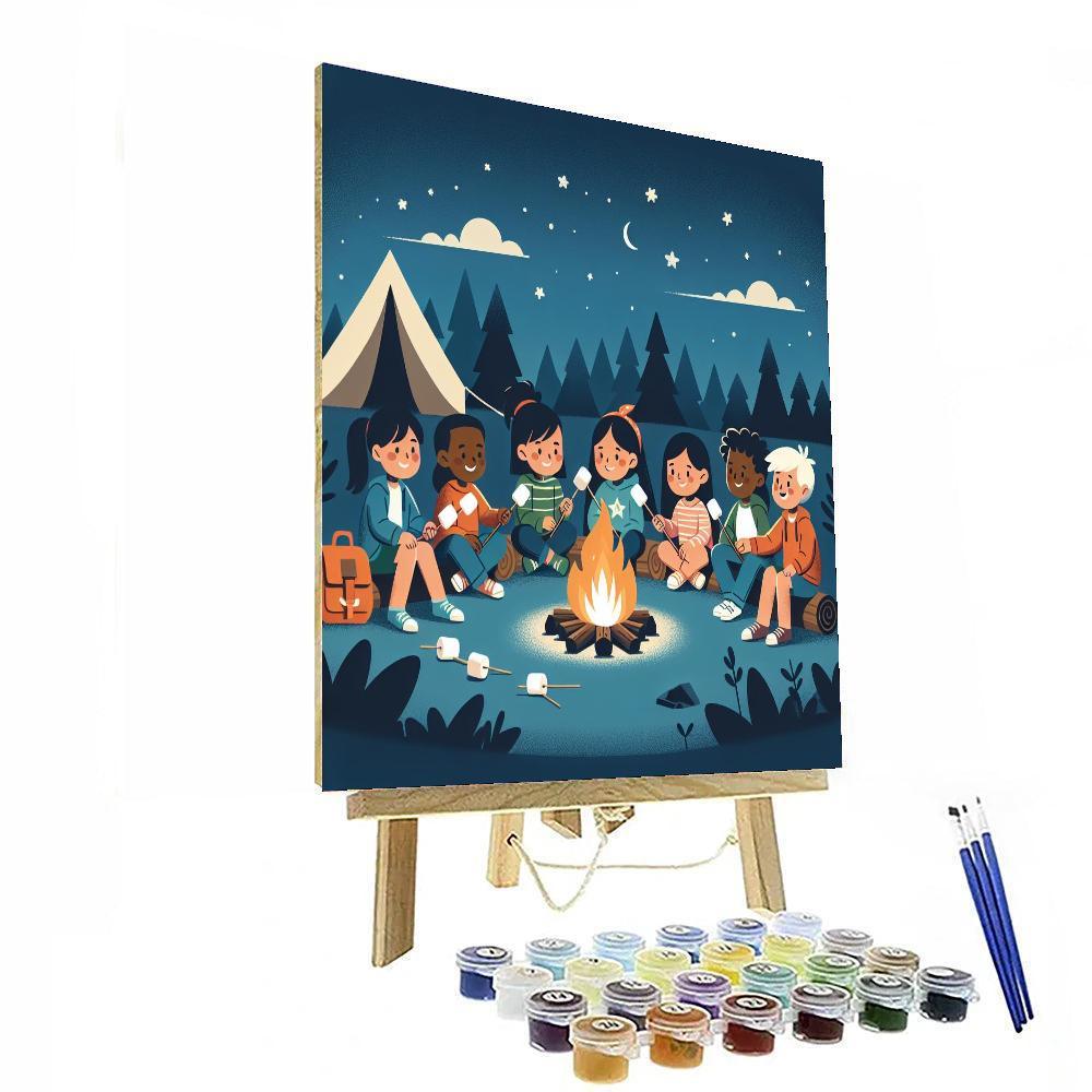 Camping Under The Stars Painting By Numbers Kit