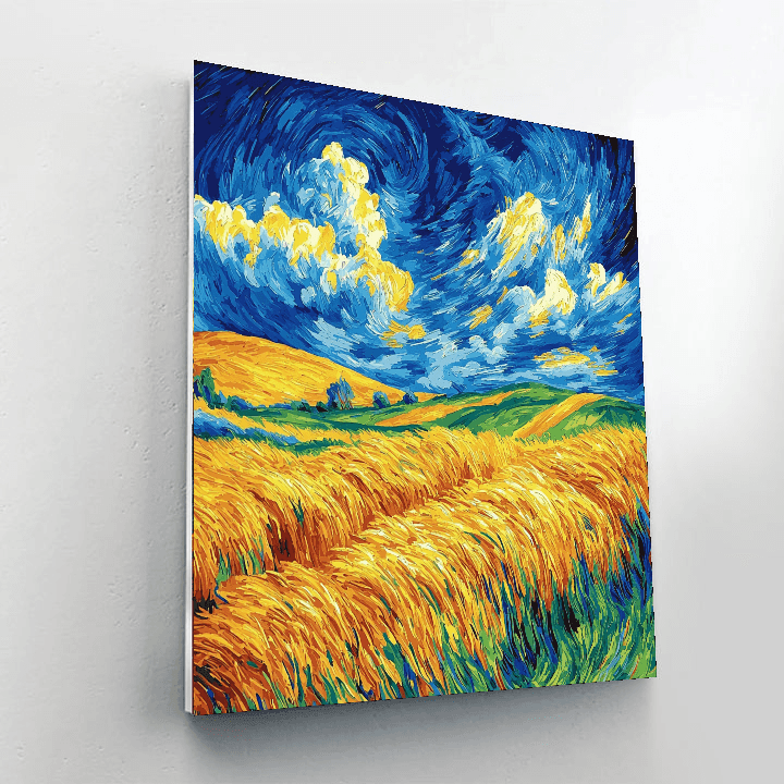 Vincent Van Gogh Inspired Luminous Golden Harvest  Paint By Numbers