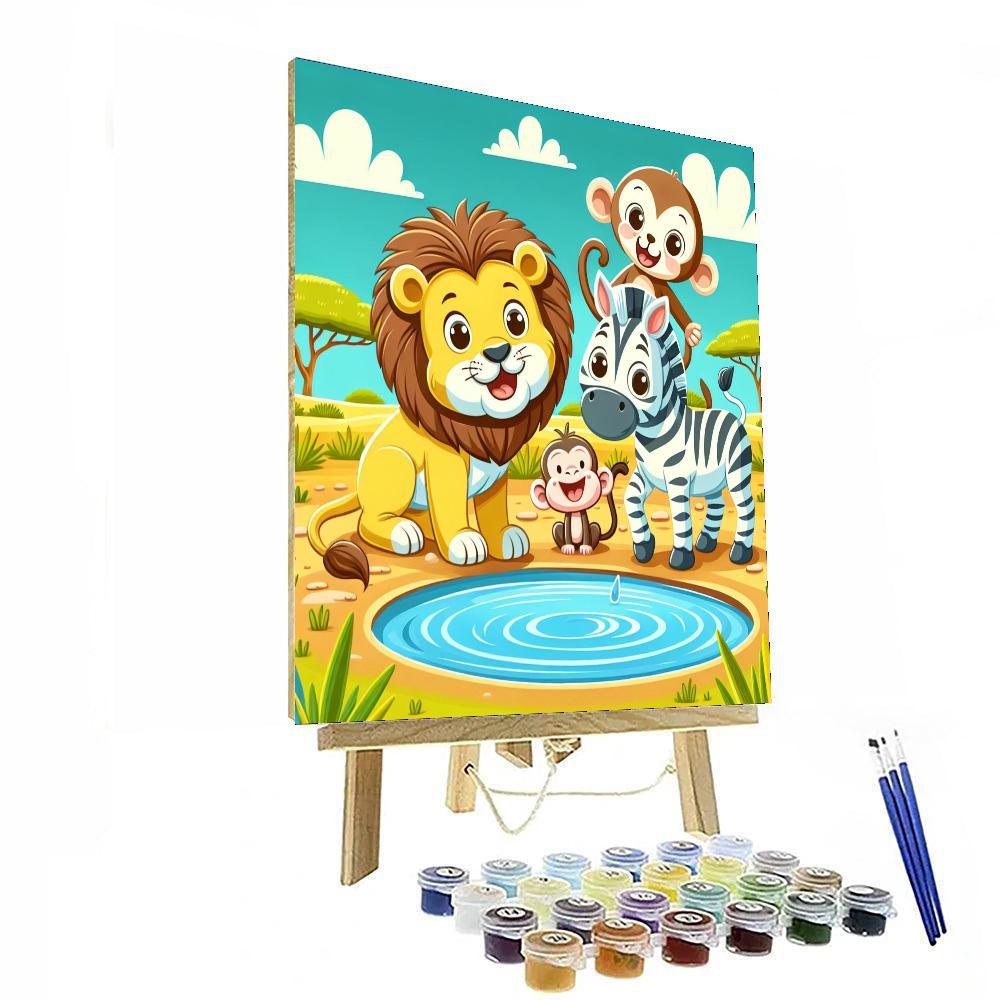 Animal Adventures In The Wild Numbered Painting Kits