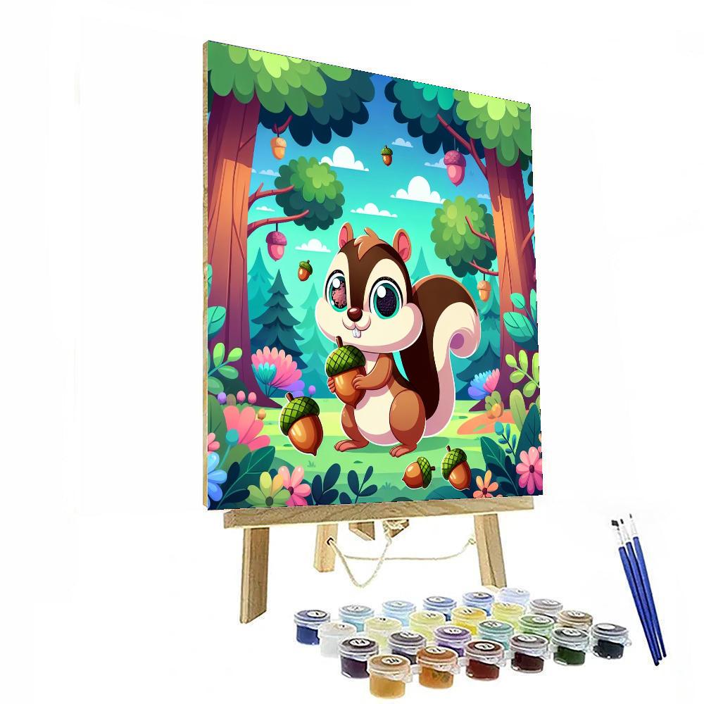 Playful Chipmunk Paint By Color