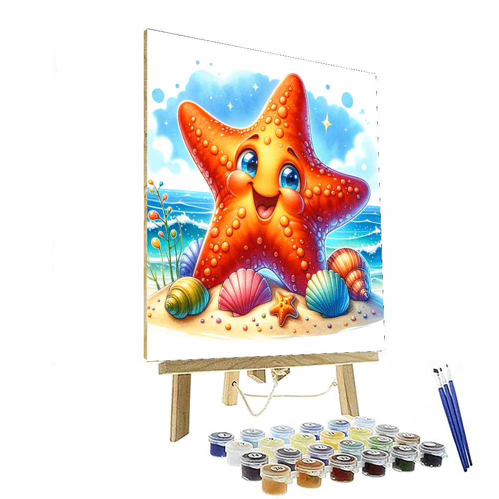 Joyful Starfish - DIY Painting By Numbers Kit