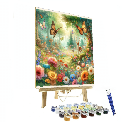 Charming Fairytale Forest Paint By Color