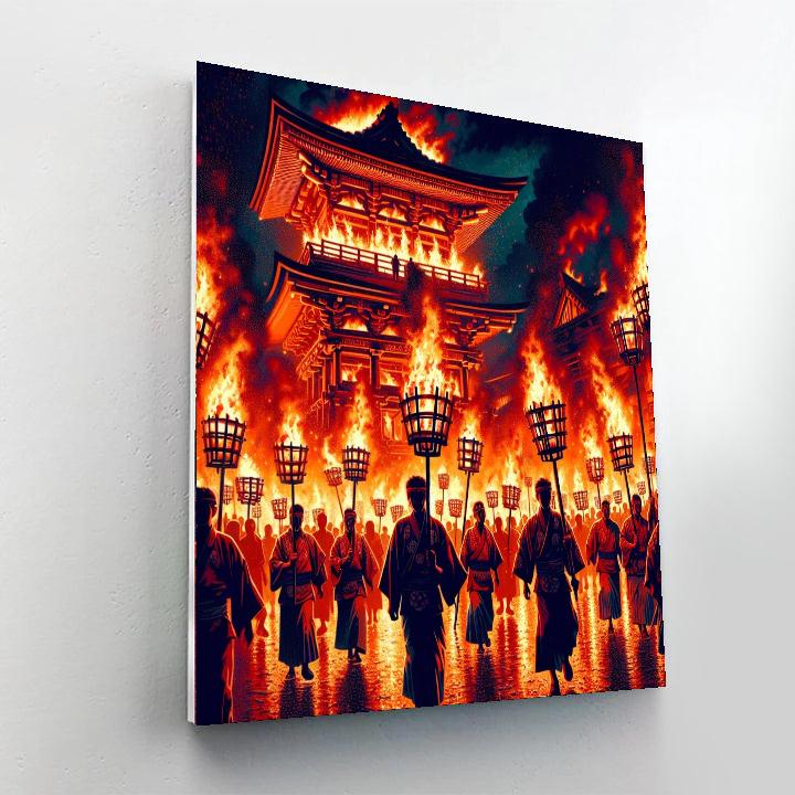 Noto Peninsula Fire Festival - Japan Paint By Numbers Art