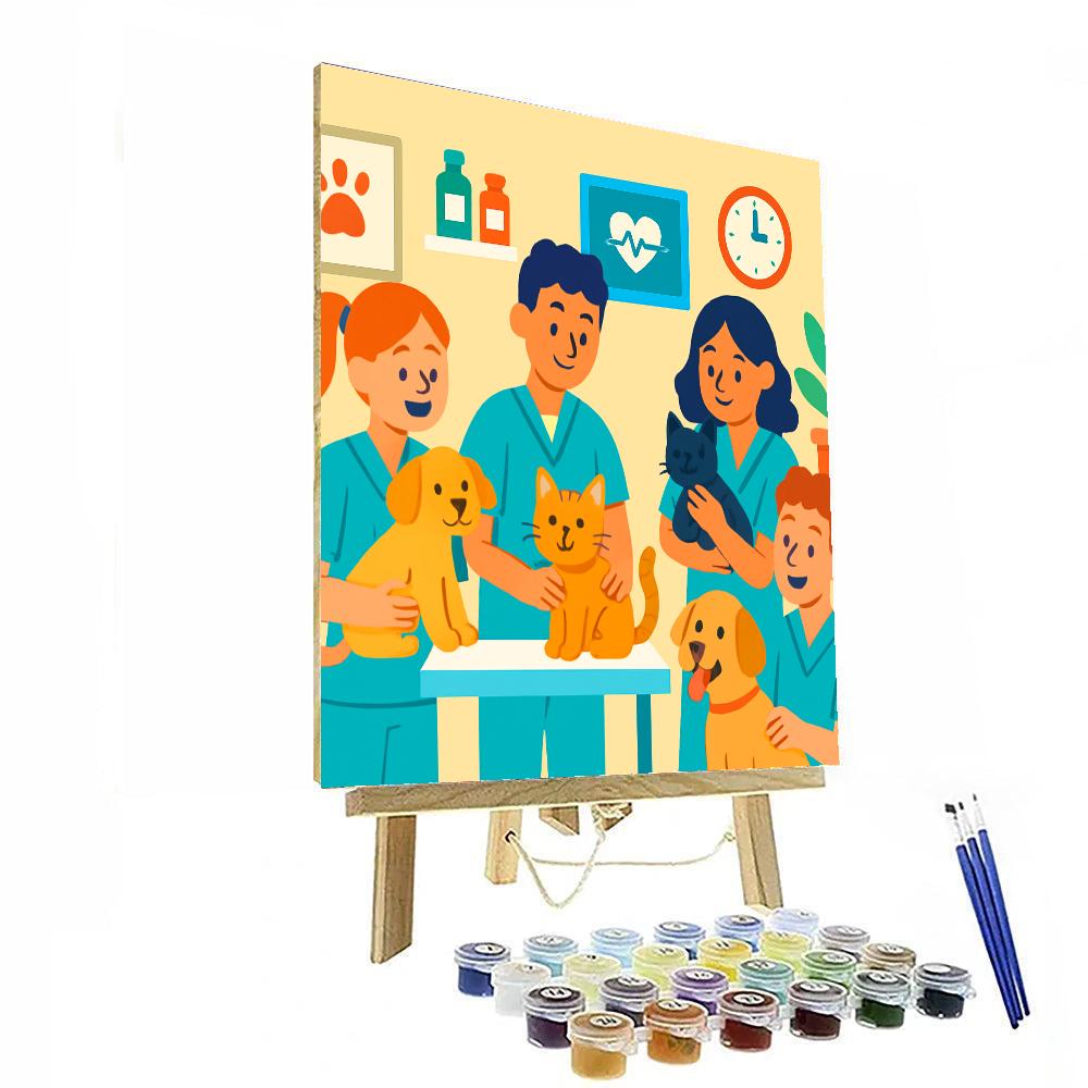 Animal Hospital Numbered Painting Kits
