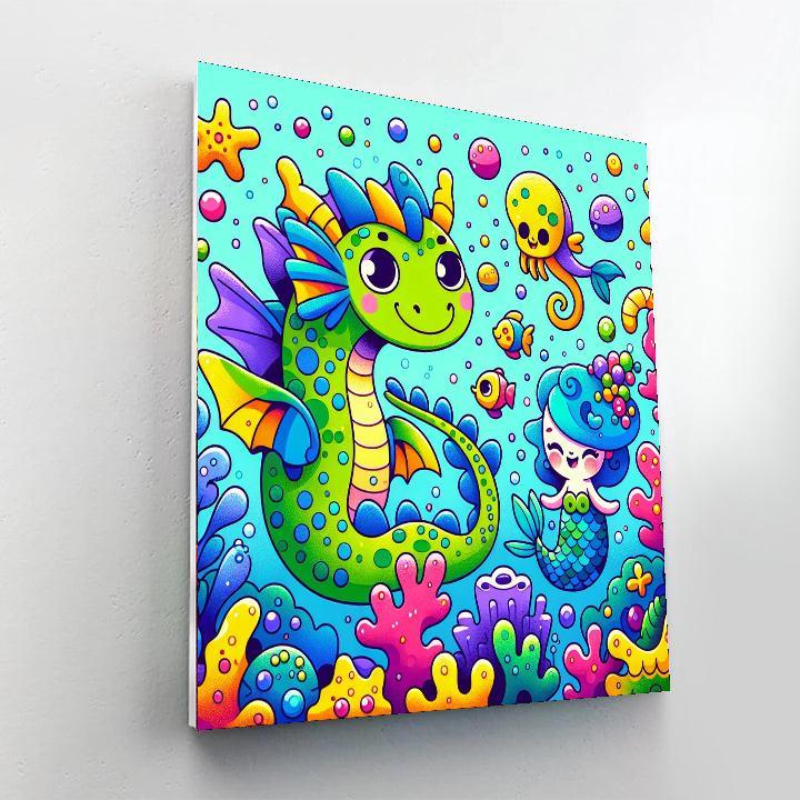 Mystical Sea Creatures Paint By Numbers Art