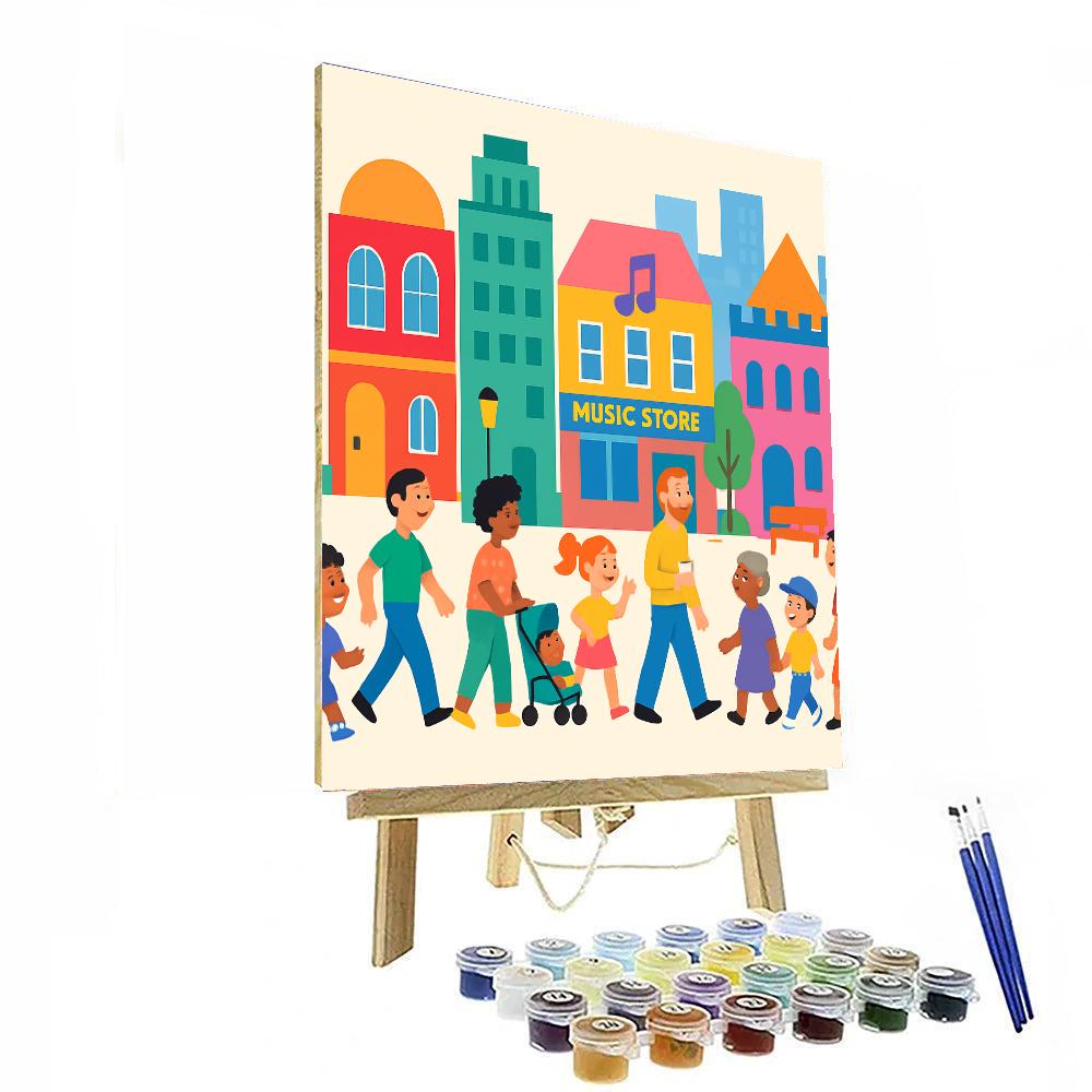 Fantastic Cityscape Paint By Numbers