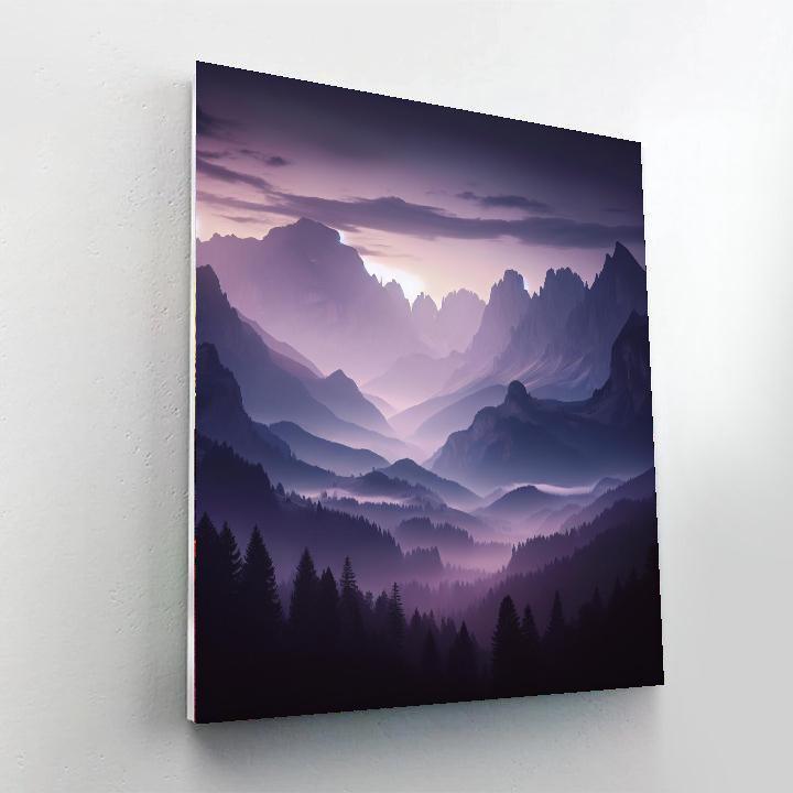 Mystic Mountainscape Paint By Number