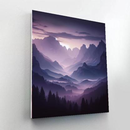 Mystic Mountainscape Paint By Number