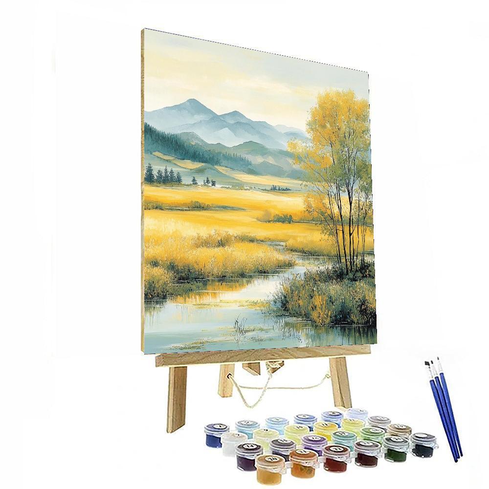 Zhao Mengfu Inspired Dreams Of Flowing Fields  Paint By Color