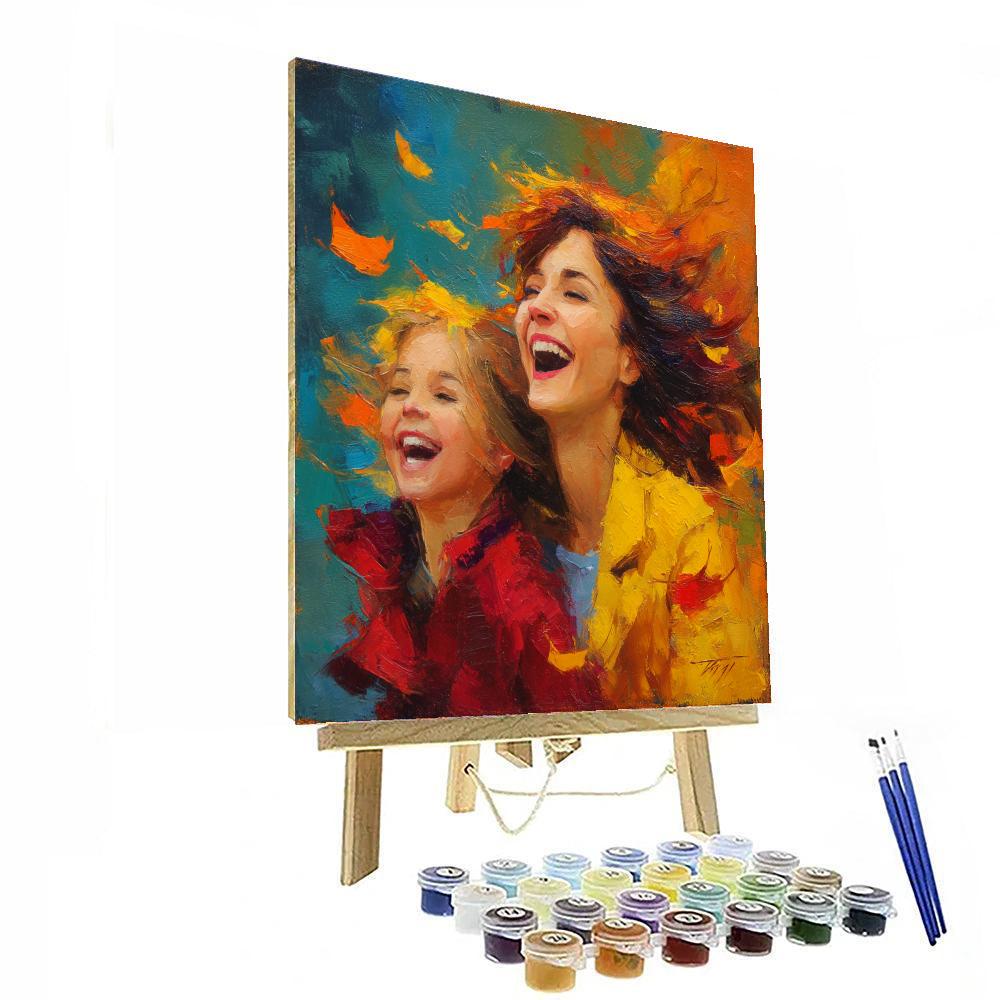 Joy Of Autumn Leaves Painting Number Kit