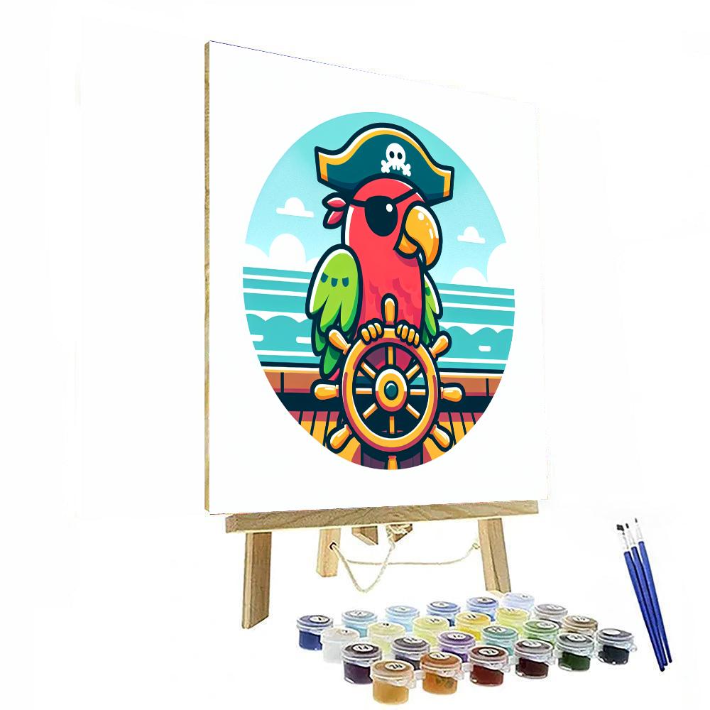 Pirate Parrot's High Seas Adventure Paint By Numbers Kits