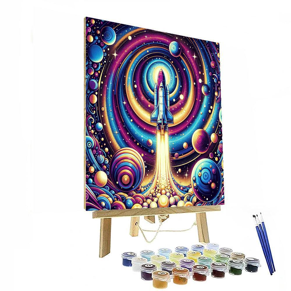Imaginative Space Exploration DIY Paint By Numbers