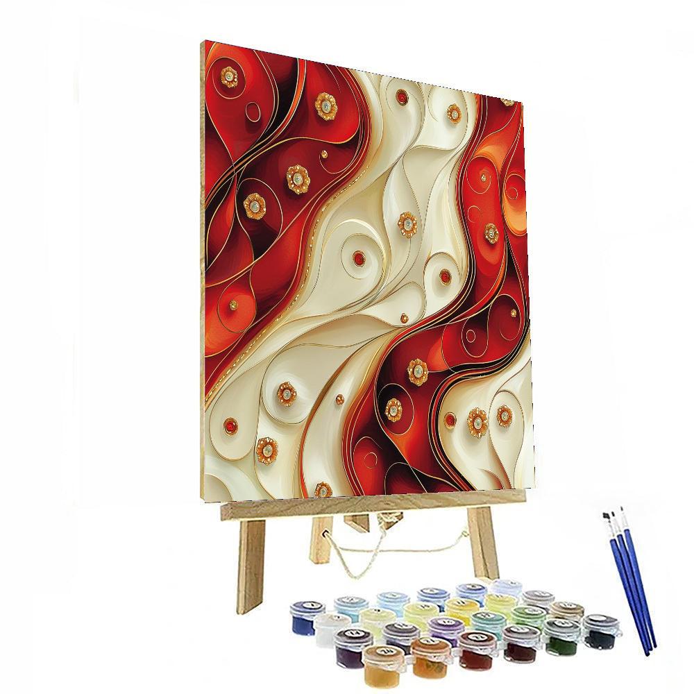 Gustav Klimt Inspired Emotional Tapestry  Paint By Numbers Kits