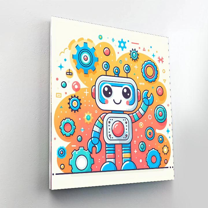 Robotic Rumble Adventures Paint By Numbers