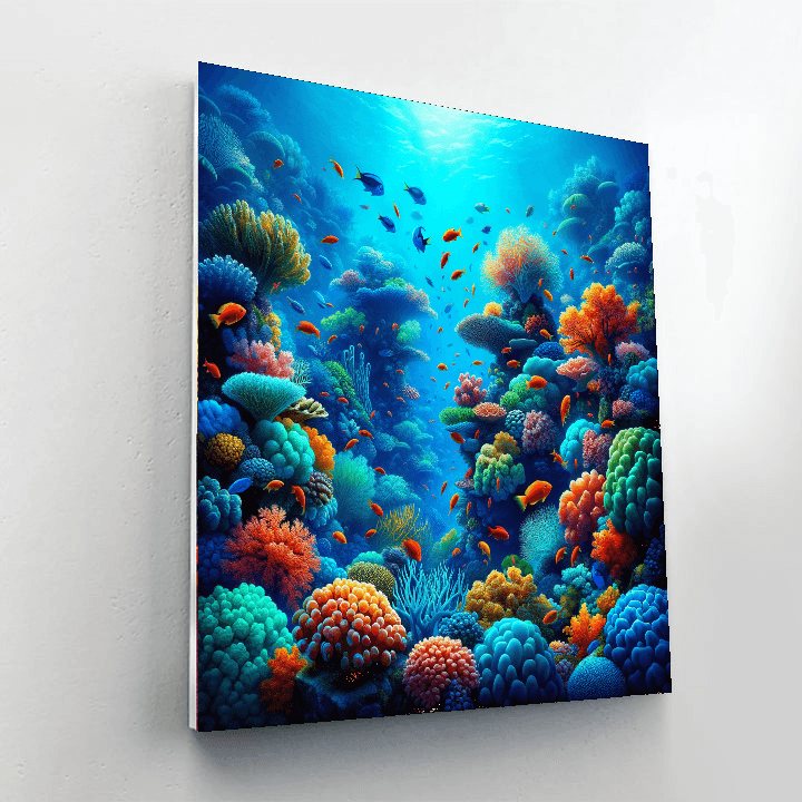 Tropical Coral Reef Paint By Number