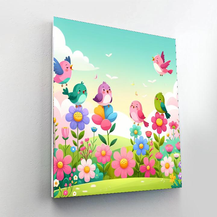 Sweet Symphony Of Spring Number Painting