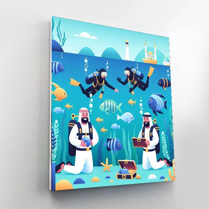 Ocean Deep Dive Numbered Painting Kits