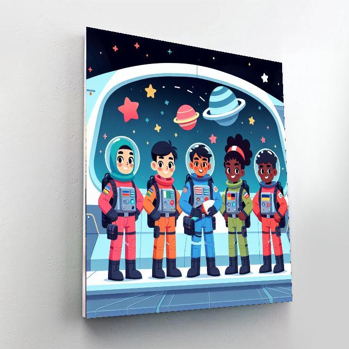 Galactic Rescue Rangers Number Painting