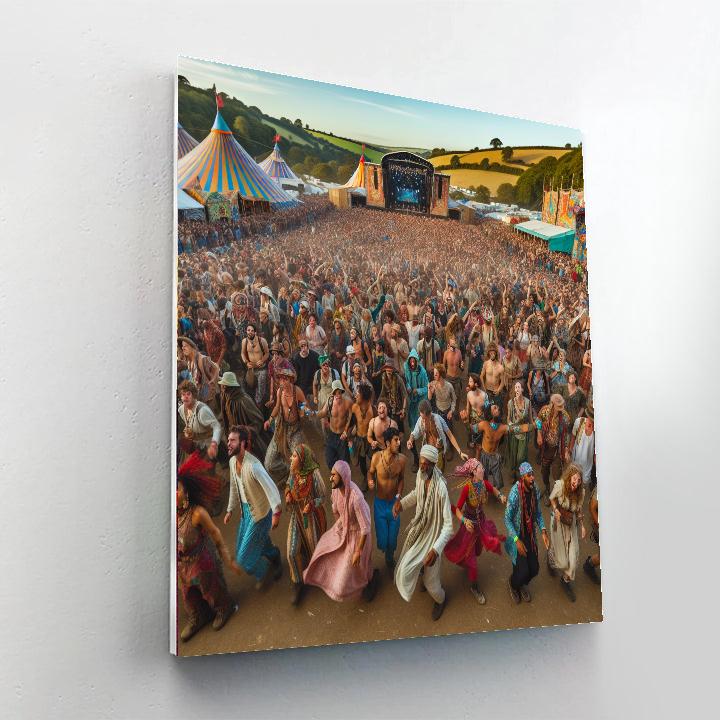 The Glastonbury Festival - England Paint By Numbers Art
