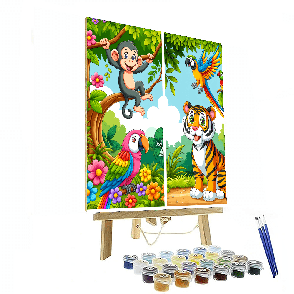 Adventurous Jungle Journey DIY Paint By Numbers